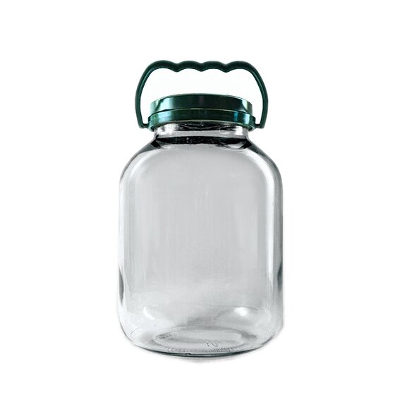 Банка стеклянная винтовая 5л комплект с крышкой