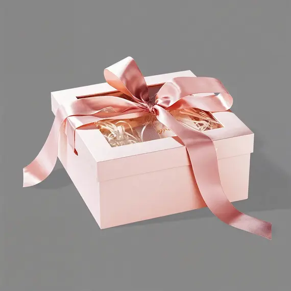 Коробка из картона с окошком