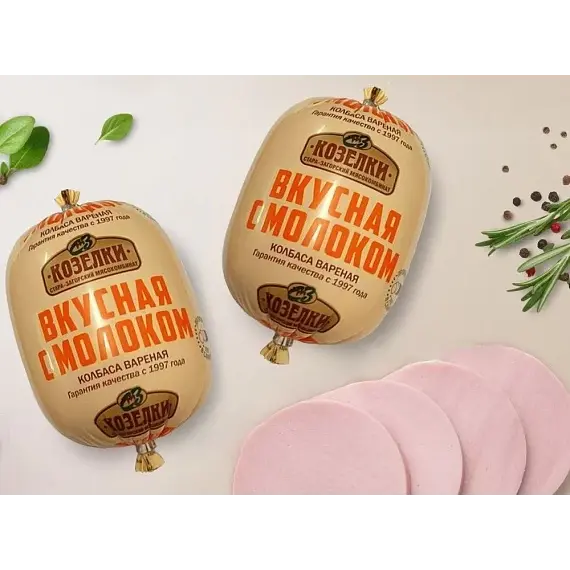 Вареная колбаса Вкусная с молоком п/а ~0,5 кг