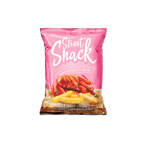 Кукурузные палочки "STREET SNACK" со вкусом камчатского краба 1/35г