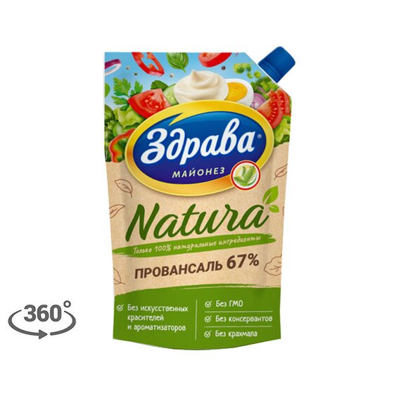 Майонез "NATURA", 67% Здрава