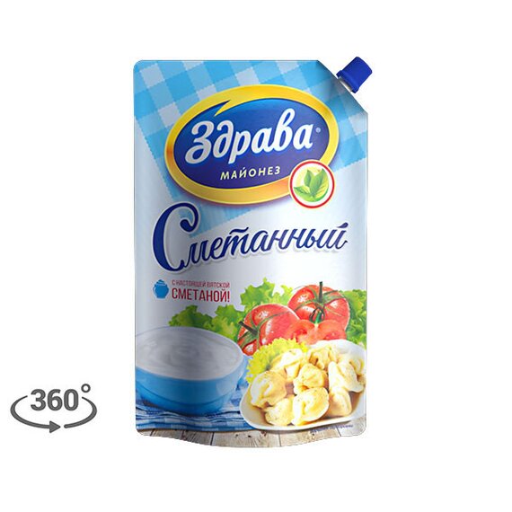 Майонез "Сметанный" 51% Здрава