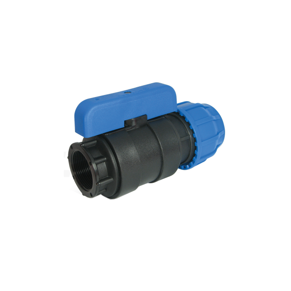 Кран шаровый ПЭ 100 с внутренней резьбой