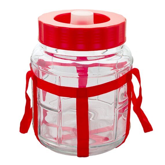 Банка универсальная стеклянная с гидрозатвором 6л