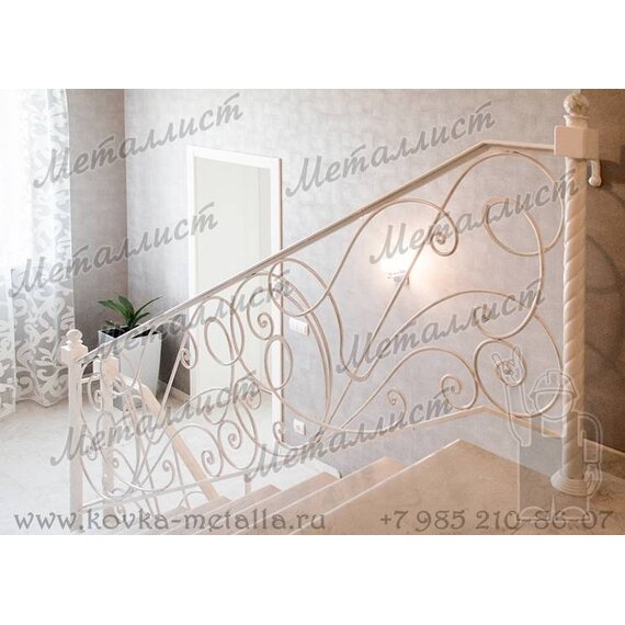 Кованые перила по эскизу № 126