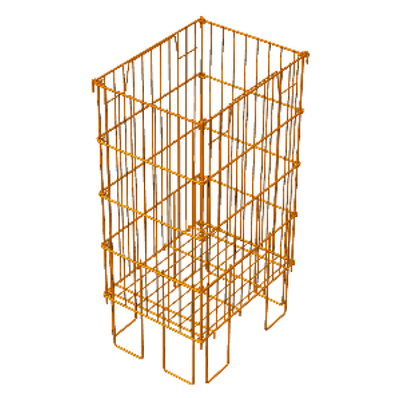 Корзина для распродаж с регулируемым дном (на ножках) 800х600х790