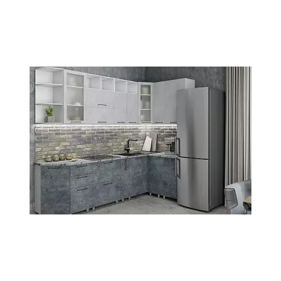 Кухня Гармония-10 Бетон Лофт