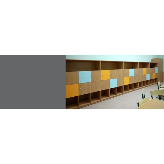 Школьные шкафы с ячейками для личных вещей