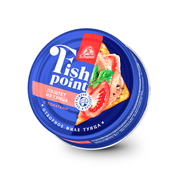 Паштет из филе тунца полосатого с томатами "FISHPOINT"