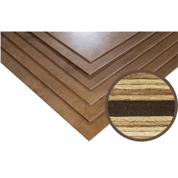 Фанера вибропоглощающая трудногорючая (с покрытием) ФВ-ТП