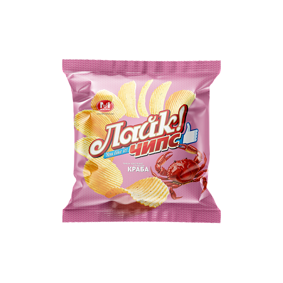 Лайк Чипс со вкусом краба (овал)
