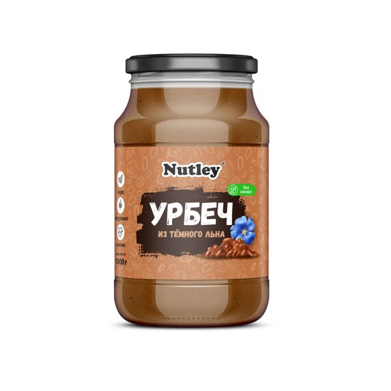 Урбеч из семян темного льна (900г)