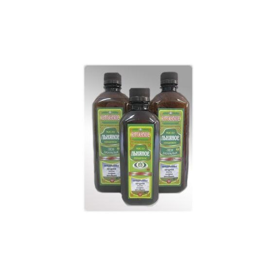 Льняное масло в бутылках