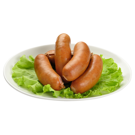 Сардельки ветчинные в натуральной оболочке