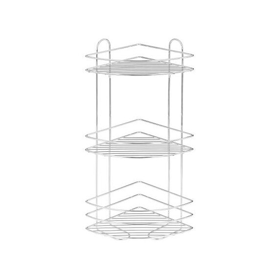 Полка для ванной угловая Лидер, хромированная