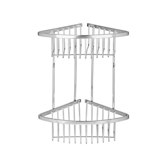 Полка для ванной угловая Монолитик, нержавейка