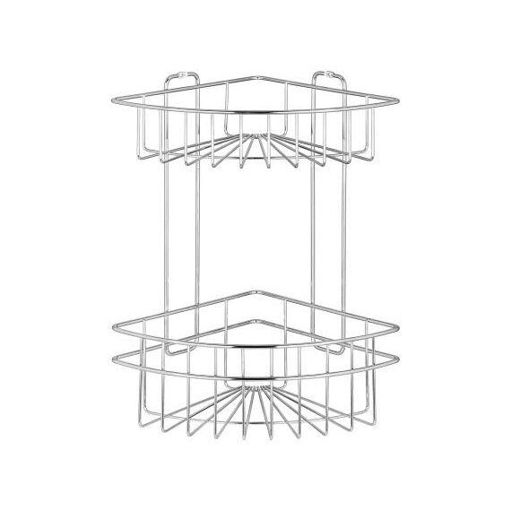 Полка для ванной угловая Кашалот, сталь