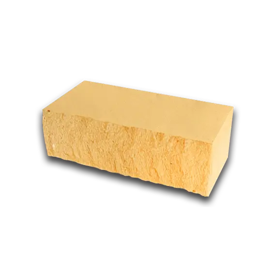 Кирпич декоративный колотый желтый