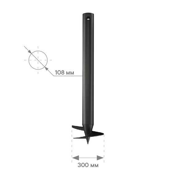 Винтовая свая 108х2500