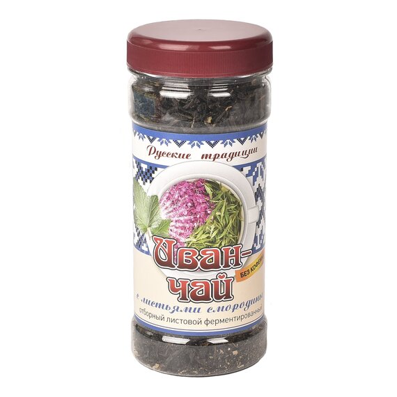 Иван-чай с листьями смородины «Экоцвет», банка ПЭТ, 90 г