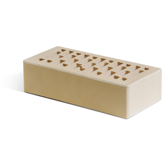 Одинарный кирпич, гладкий, бежевый