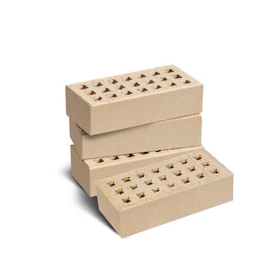 Кирпич лицевой пустотелый одинарный 1НФ слоновая кость