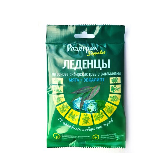 Леденцы травяные Мята/Эвкалипт