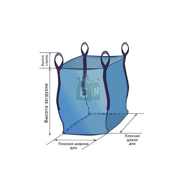 Биг-Бэг (МКР) 4х-стропный 95х95х180