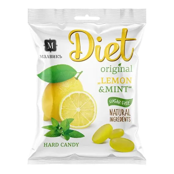 Леденцовая карамель ЛИМОН И МЯТА
