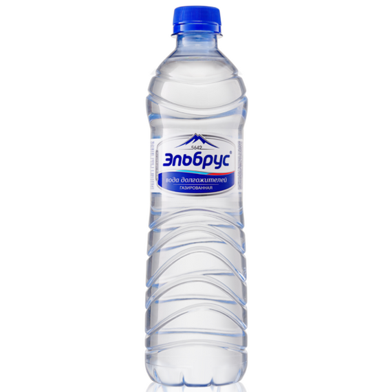Вода минеральная, столовая Газированная Эльбрус ПЭТ 0.5л