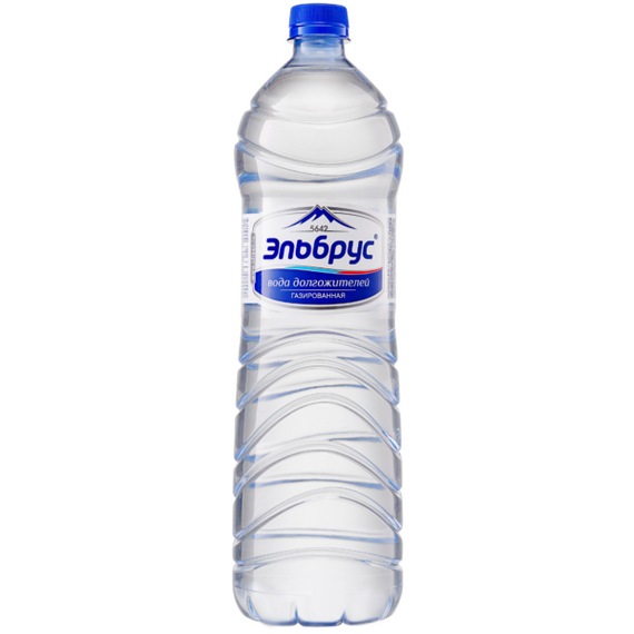 Вода минеральная, столовая Газированная Эльбрус ПЭТ 1.0л