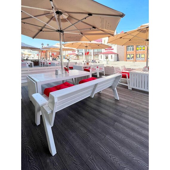 ЗОНТ С ЦЕНТРАЛЬНОЙ ОПОРОЙ НА АЛЮМИНИЕВОЙ СТОЙКЕ