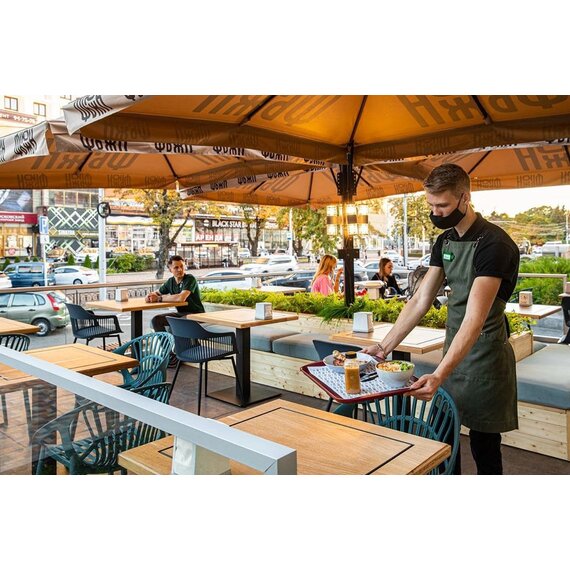 Профессиональный зонт четырехкупольный