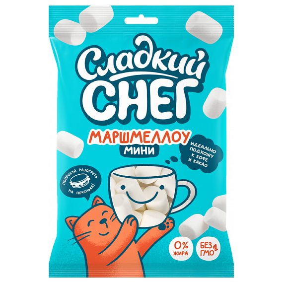 Жевательный зефир Сладкий снег маршмеллоу мини 200г