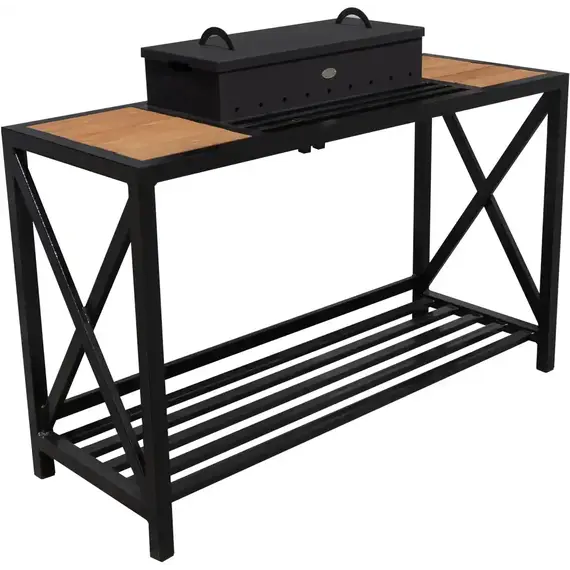 Мангал-гриль с боковыми подставками, стиль Лофт № 50429-13