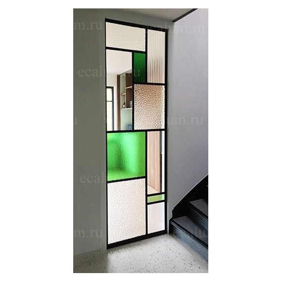 Стеклянная раздвижная дверь (1.5)