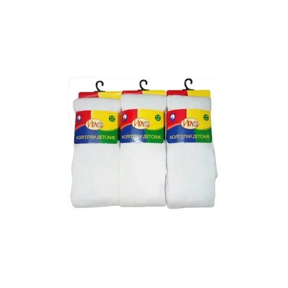 Колготки гладкие однотонные белые