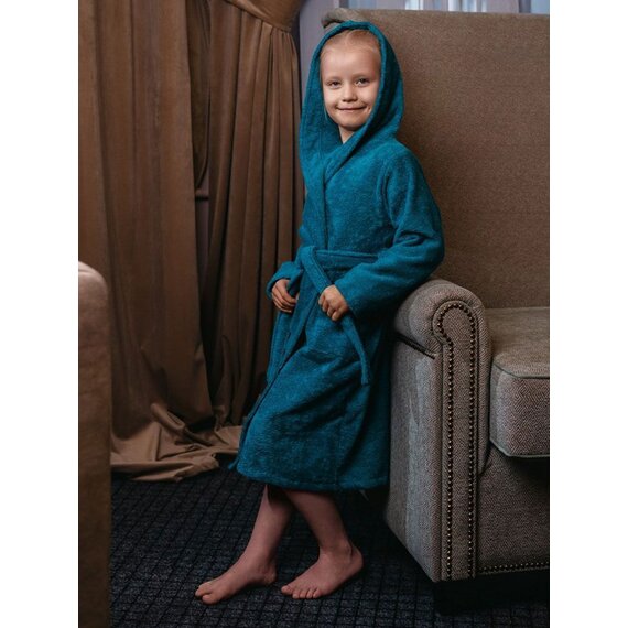 Халат махровый детский с капюшоном