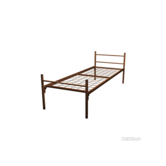 Арт-001 металлическая одноярусная кровать для рабочих