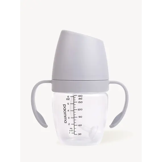 Поильник-непроливайка с носиком LIGHT GREY