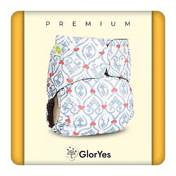 Многоразовый подгузник GLORYES! PREMIUM 3-18 кг + два вкладыша