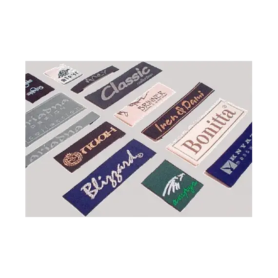 Жаккардовые этикетки из сатина