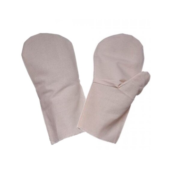 Рукавицы х/б с двойным наладонником оверложенные