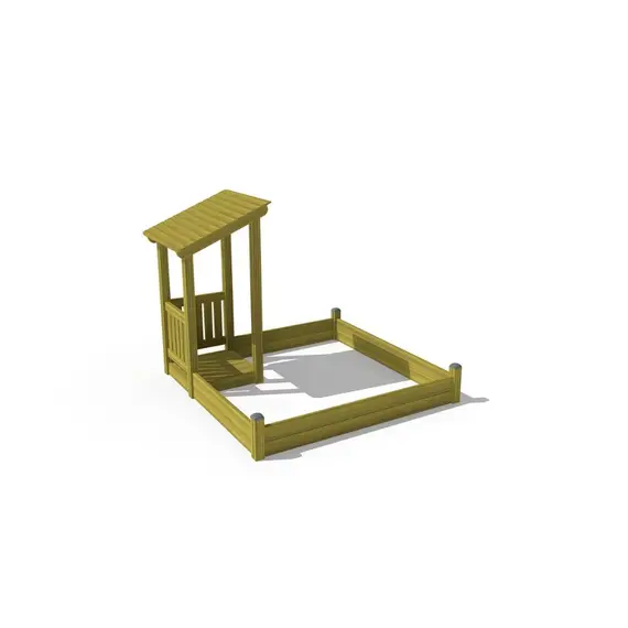 Песочница с домиком