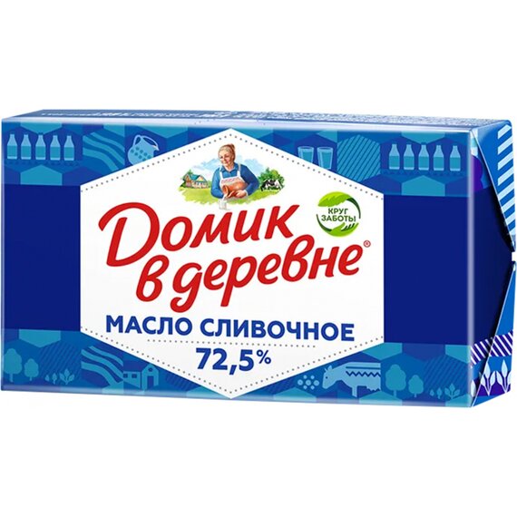 Сливочное масло "Домик в деревне" 72.5% 180г