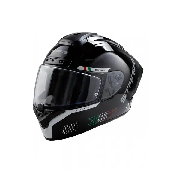 Шлем STARKS RAVEN 357 LIMITED ITALY Черный/Белый Композит