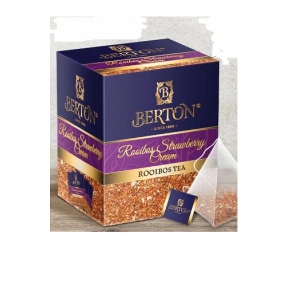 Чай Ройбуш Клубника со сливками BERTON