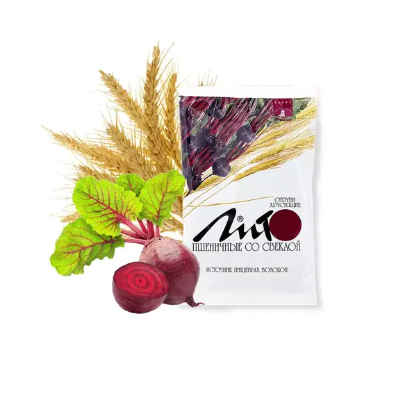 Отруби пшеничные хрустящие «ЛИТО» с кальцием и свеклой, 200г