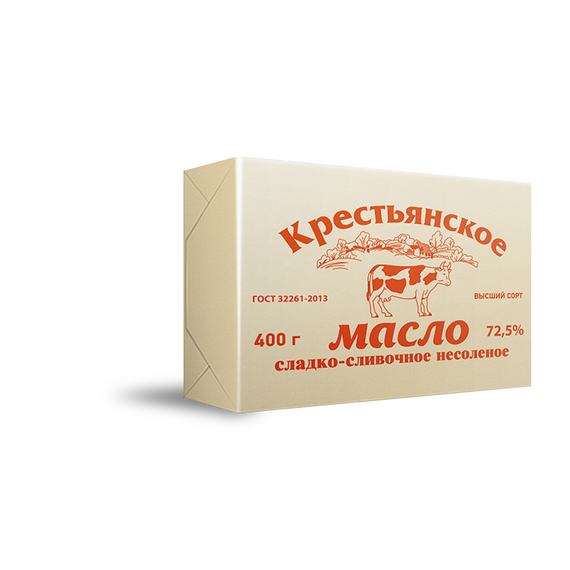 МАСЛО СЛАДКО-СЛИВОЧНОЕ м.д.ж. 72,5%