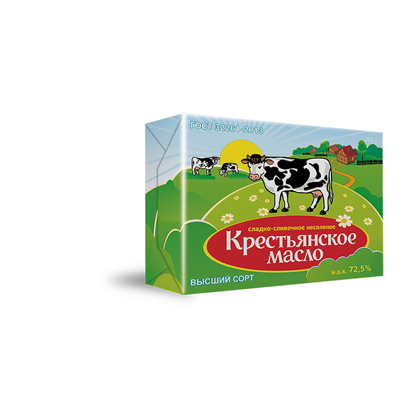 МАСЛО КРЕСТЬЯНСКОЕ 200 г м.д.ж. 72,5%